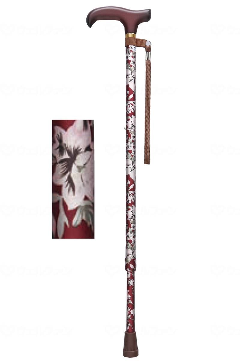 ウェルファン ベーシック 伸縮S/花柄赤 1個(ご注文単位1個)【直送品】