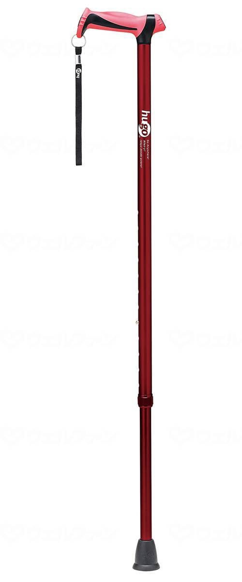 ウェルファン ヒューゴステッキ/ワインレッド 1本(ご注文単位1本)【直送品】