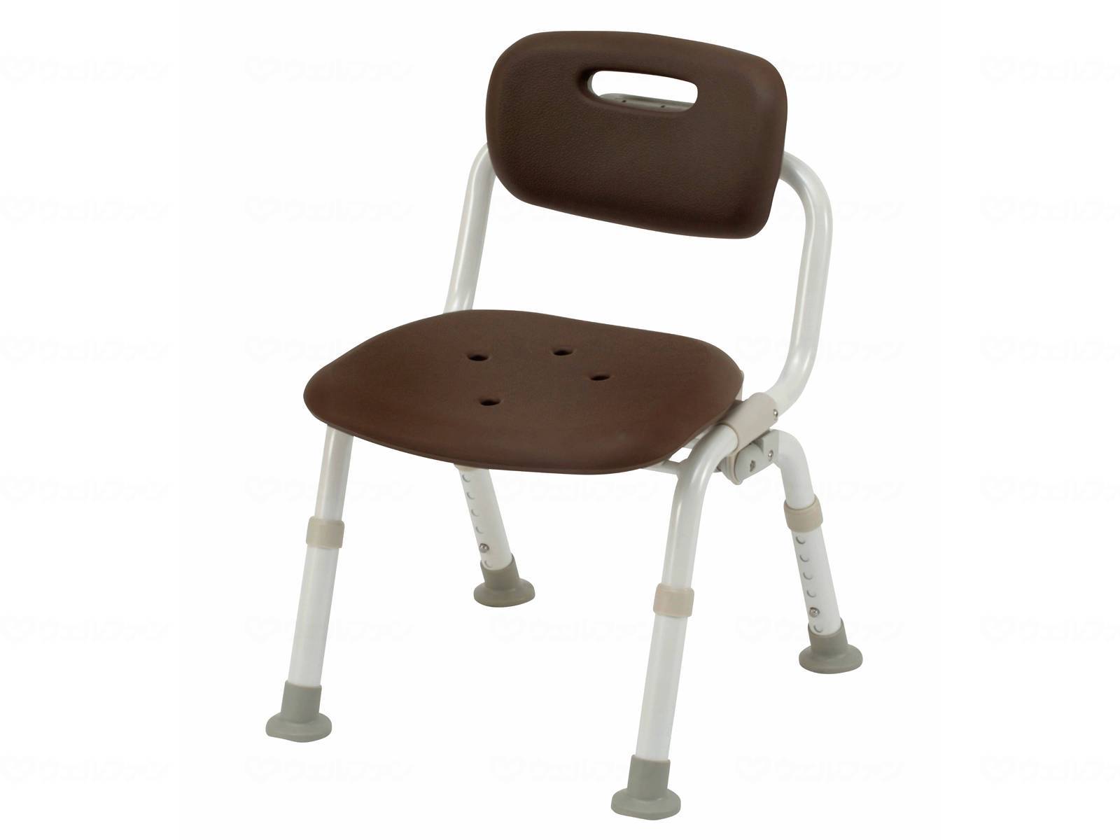 ウェルファン シャワーチェア [ユクリア] コンパクト おりたたみN/モカブラウン 1台（ご注文単位1台）【直送品】