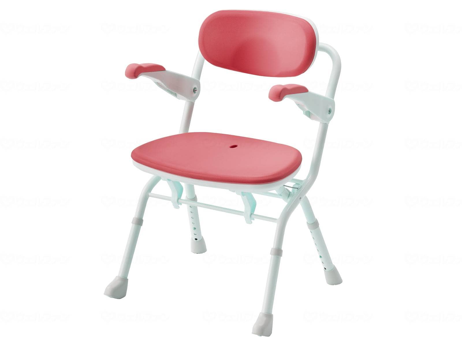 ウェルファン 楽らく開閉シャワーベンチ S/レッド 1台(ご注文単位1台)【直送品】