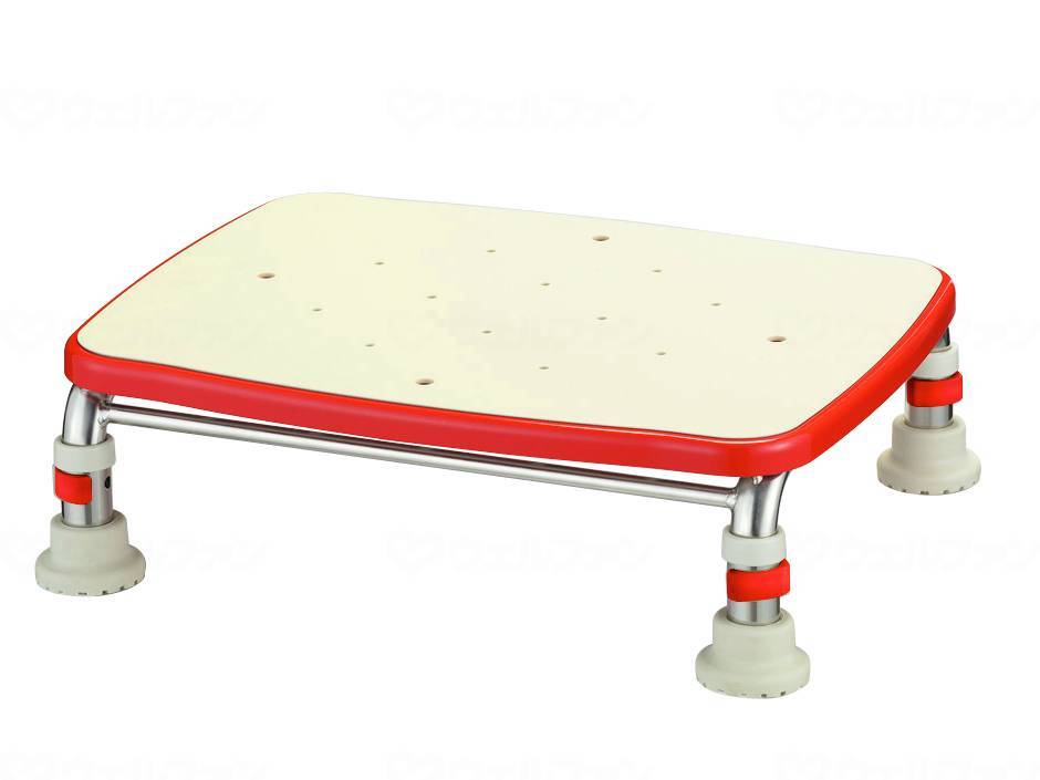 ウェルファン ステンレス製浴槽台R/レッド/10 1台（ご注文単位1台）【直送品】