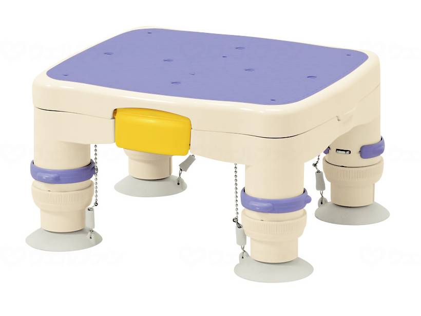 ウェルファン 高さ調節付浴槽台R(ミニ滑り止めシート)/ブルー 1台(ご注文単位1台)【直送品】