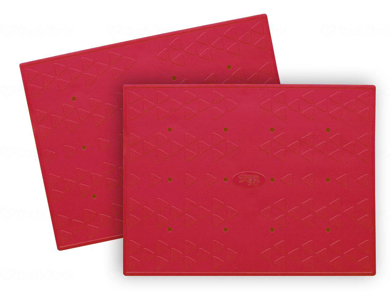 ウェルファン 吸着すべり止めマット(2枚入り)/レッド/C 1枚（ご注文単位1枚）【直送品】