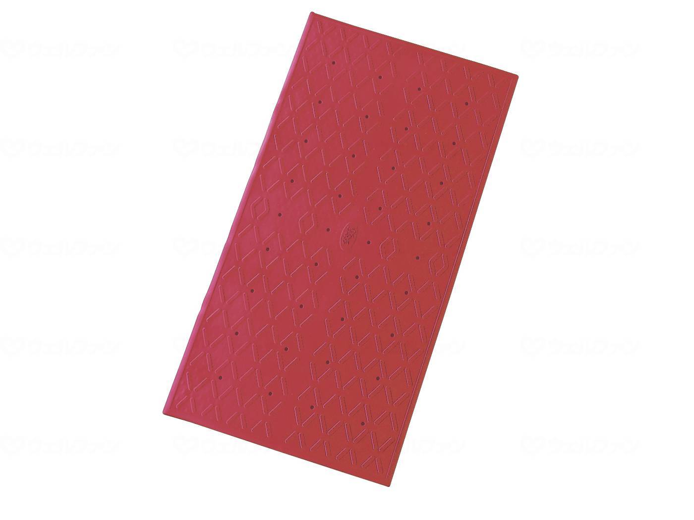 ウェルファン 吸着すべり止めマット M/レッド/M 1枚（ご注文単位1枚）【直送品】