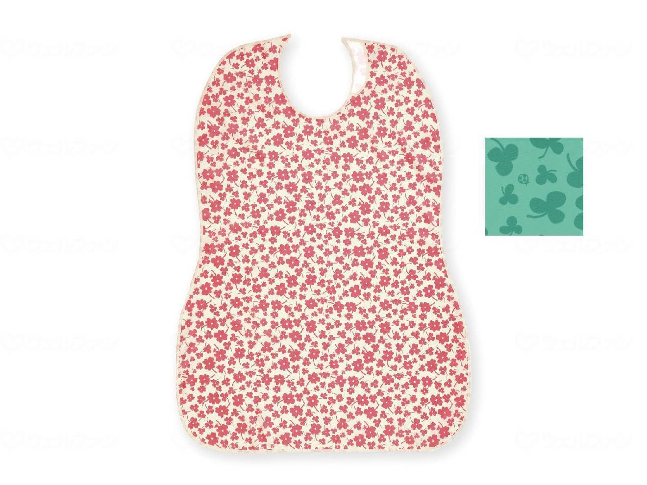 ウェルファン 長持ちする大きなお食事エプロン/グリーン 1個(ご注文単位1個)【直送品】