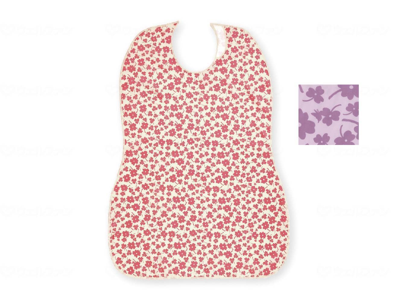 ウェルファン 長持ちする大きなお食事エプロン/パープル 1個(ご注文単位1個)【直送品】