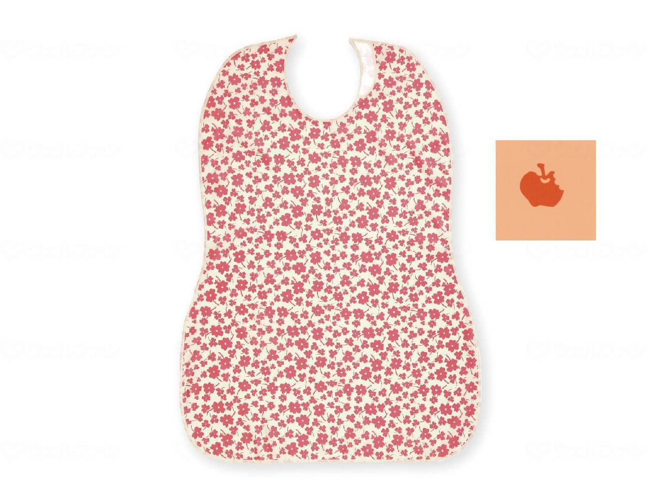 ウェルファン 長持ちする大きなお食事エプロン/オレンジ 1個(ご注文単位1個)【直送品】