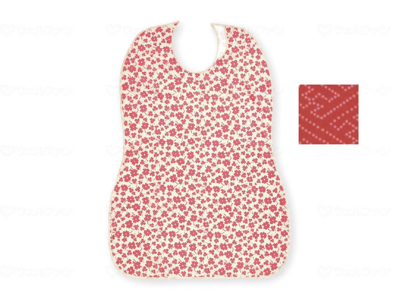 ウェルファン 長持ちする大きなお食事エプロン/茜 1個(ご注文単位1個)【直送品】