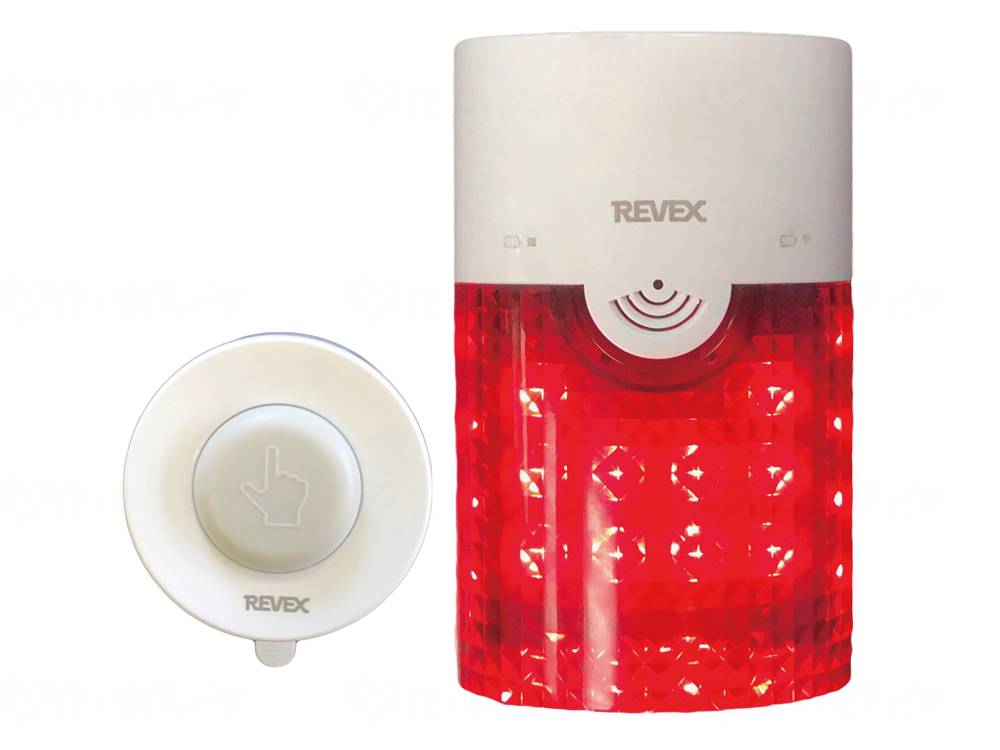 ウェルファン 防水型押しボタン ピカフラッシュチャイムセット 1個（ご注文単位1個）【直送品】