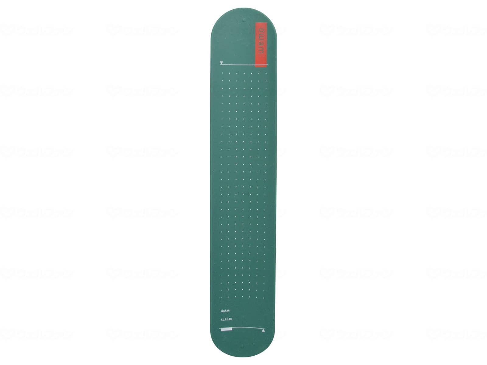 ウェルファン ウェアラブルメモ/緑色/点線付 1個（ご注文単位1個）【直送品】