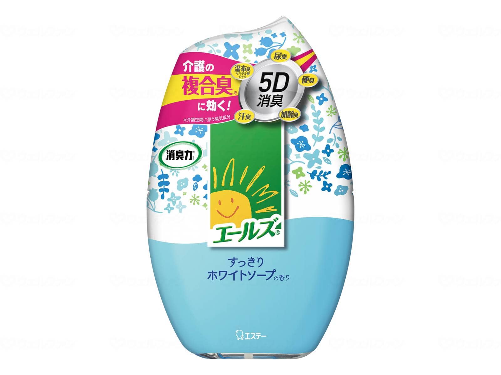ウェルファン エールズ介護家庭用 消臭力 400ml/すっきりホワイトソープ/個 1個(ご注文単位1個)【直送品】