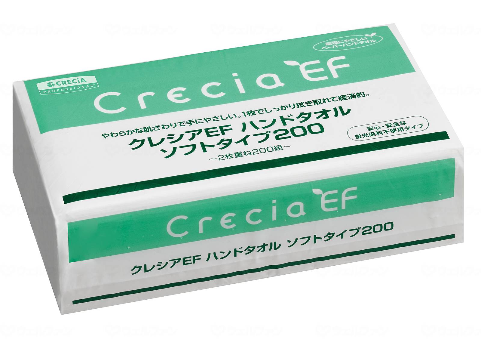 ウェルファン クレシアEFハンドタオル ソフトタイプ200 30袋入/ケース 1個（ご注文単位1個）【直送品】