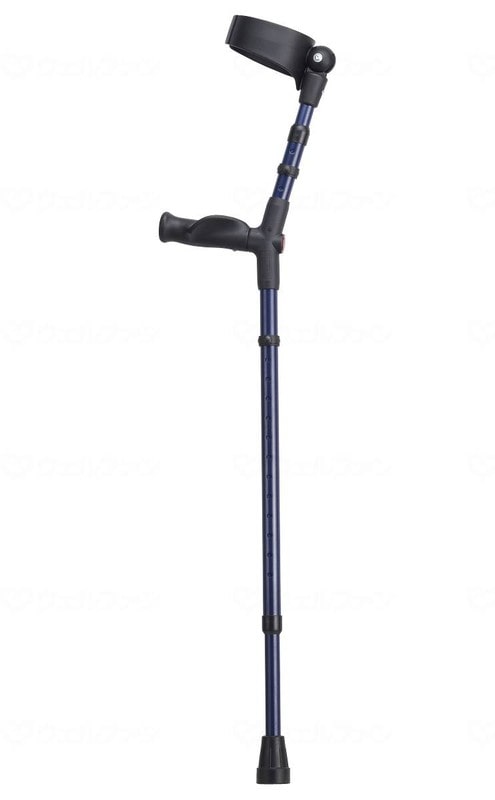 ウェルファン オッセンベルグ社 オールニーズクラッチ U型 ネイビー 右手用 1個(ご注文単位1個)【直送品】