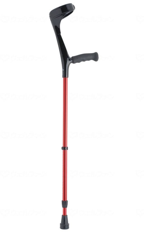 ウェルファン エルゴグリフクラッチ・クローズドカフ　トールサイズ ブリリアントレッド 1個（ご注文単位1個）【直送品】