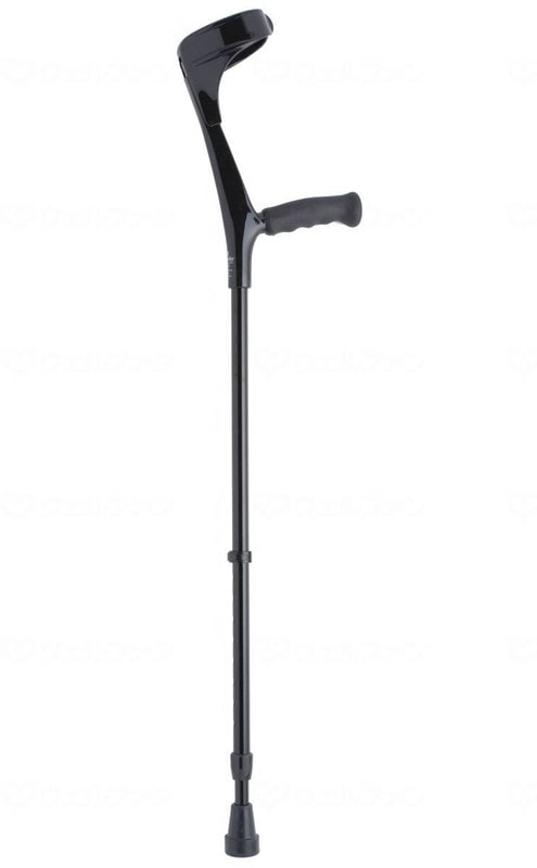 ウェルファン エルゴグリフクラッチ・クローズドカフ　トールサイズ ブラック 1個（ご注文単位1個）【直送品】