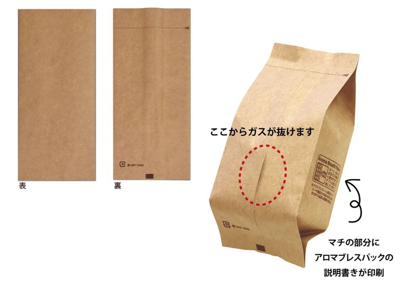 ニコノス アロマブレスパック 100gガゼット ABP-120M 100枚/束(ご注文単位20束)【直送品】