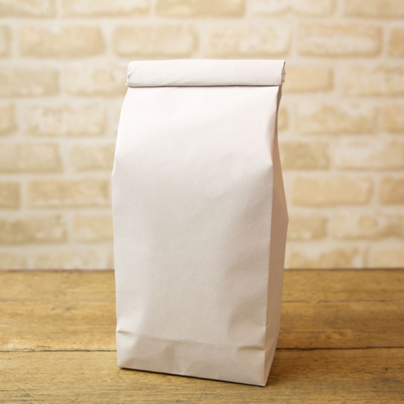 ニコノス ワイヤー付角底袋 250g ホワイト NW-250S 100枚/束（ご注文単位5束）【直送品】