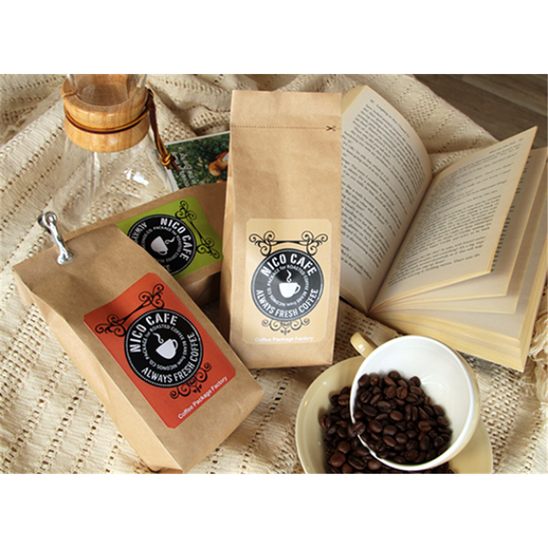 ニコノス クラフトパック200g ガゼット袋 K-230 100枚入/袋（ご注文単位10袋）【直送品】