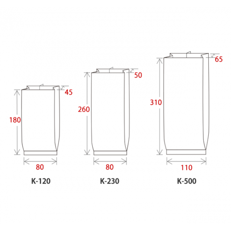 ニコノス クラフトパック500g ガゼット袋 K-500 100枚入/袋（ご注文単位10袋）【直送品】