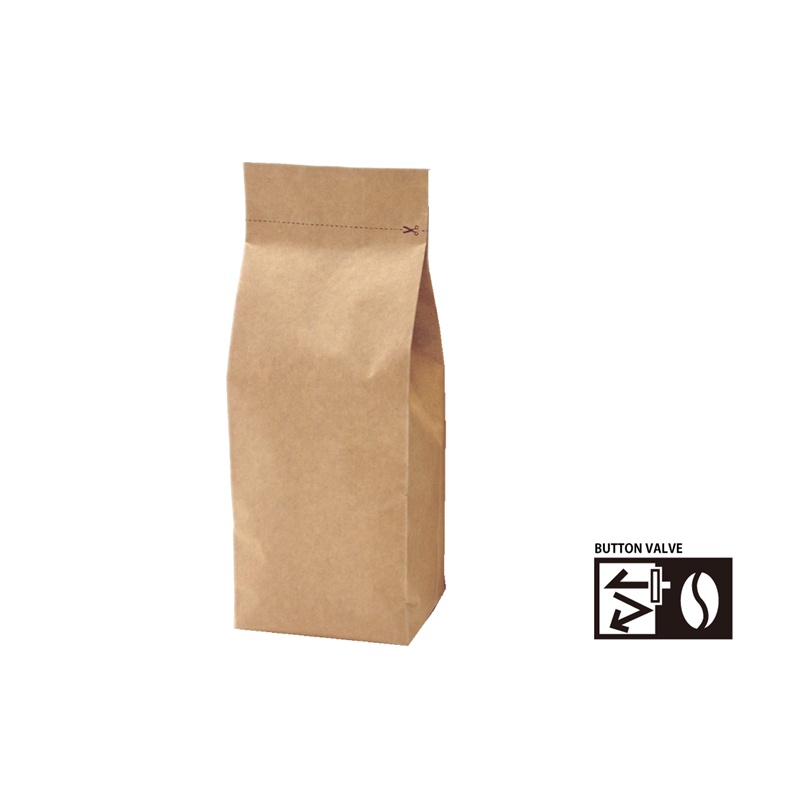 ニコノス バルブ付クラフトパック200g ガゼット K-230V-E 100枚入/袋（ご注文単位10袋）【直送品】