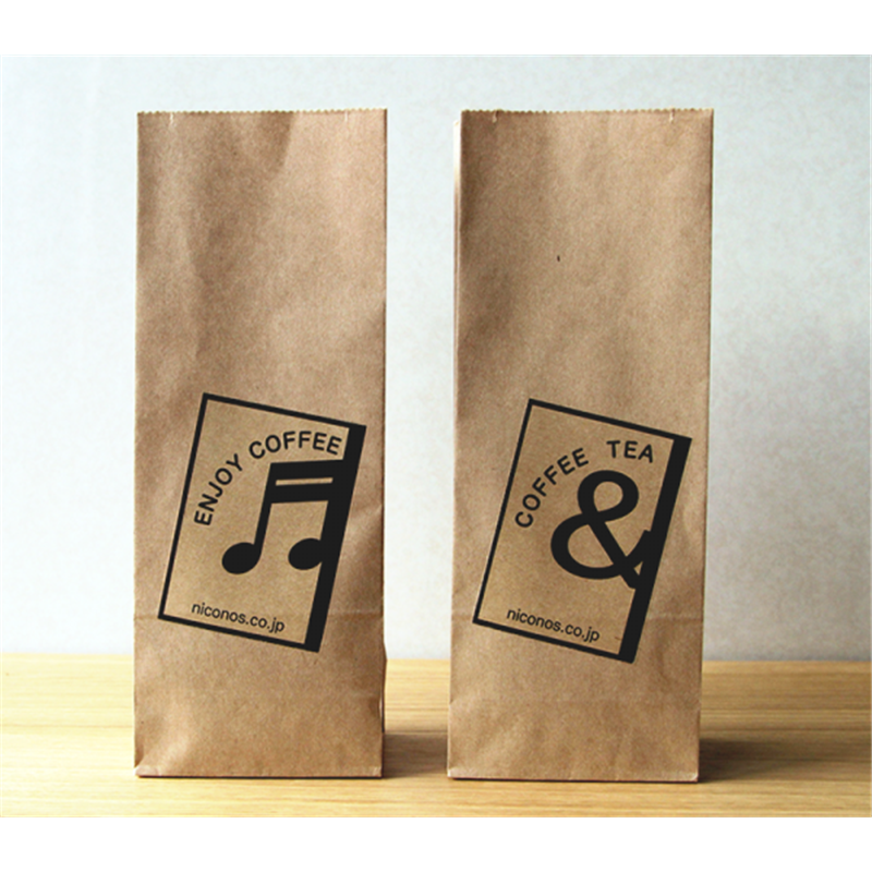 ニコノス クラフトラミネート角底袋 無地 300g KL-300-E 100枚入/袋（ご注文単位10袋）【直送品】