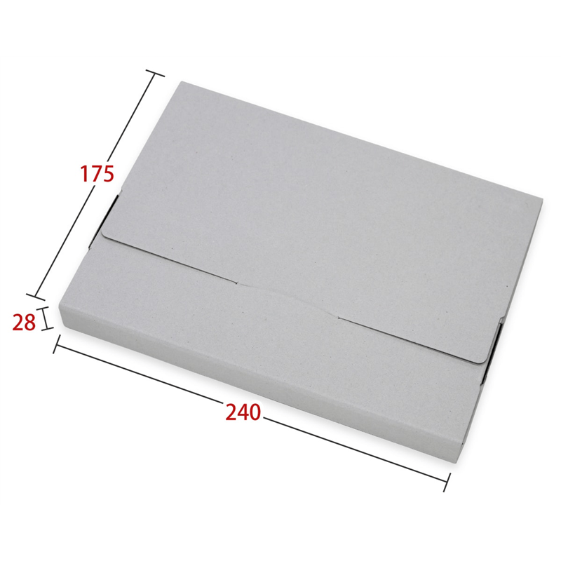 ニコノス 薄型組立箱A5ワイド ブラック/ハイグレー UKA5-HB-E 10枚入/袋(ご注文単位10袋)【直送品】