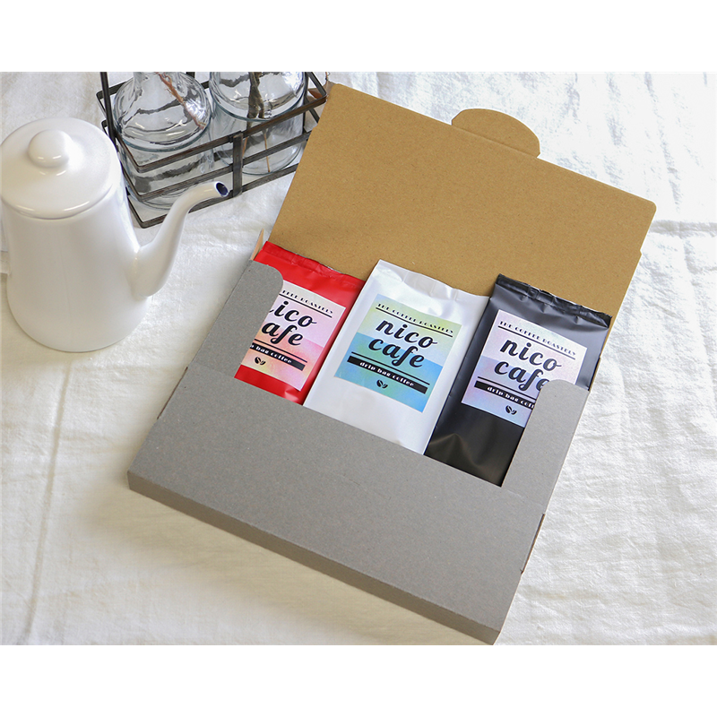 ニコノス 薄型組立箱A5ワイド クラフト/グレー UKA5-KG-E 10枚入/袋(ご注文単位10袋)【直送品】