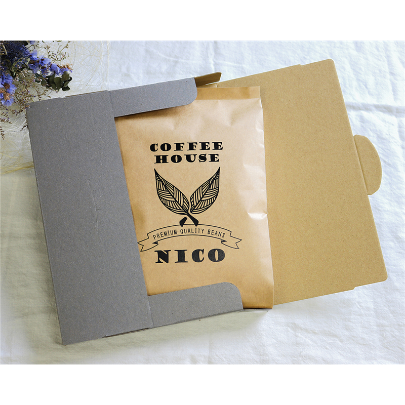 ニコノス 薄型組立箱A5ワイド クラフト/グレー UKA5-KG-E 10枚入/袋(ご注文単位10袋)【直送品】