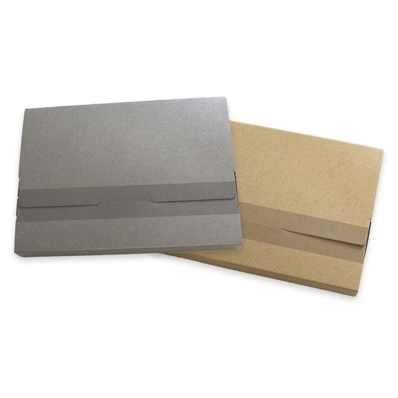 ニコノス 薄型組立箱A5ワイド クラフト/グレー UKA5-KG-E 10枚入/袋(ご注文単位10袋)【直送品】