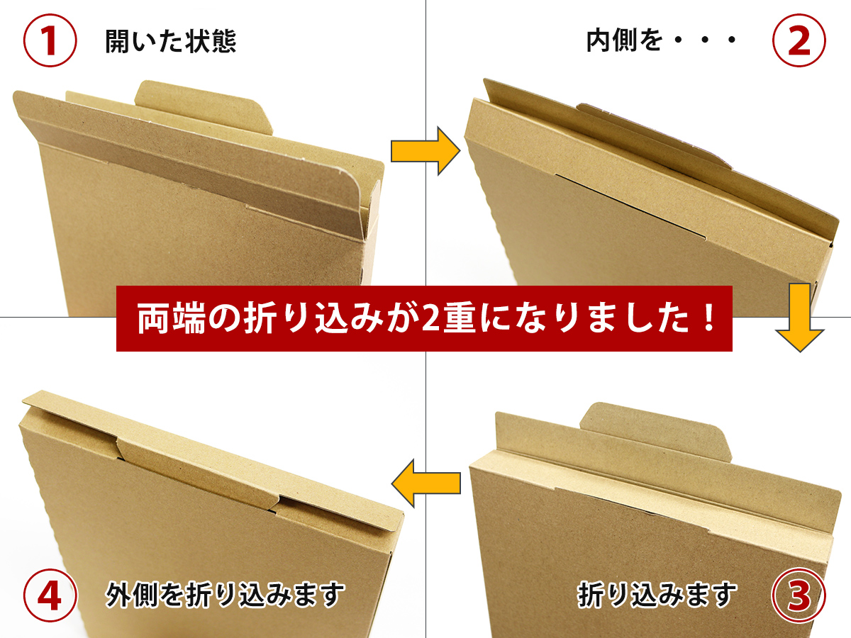 ニコノス 配送箱A4サイズ厚さ3cm対応 クラフト DBA4-KR-E 10枚入/袋(ご注文単位10袋)【直送品】