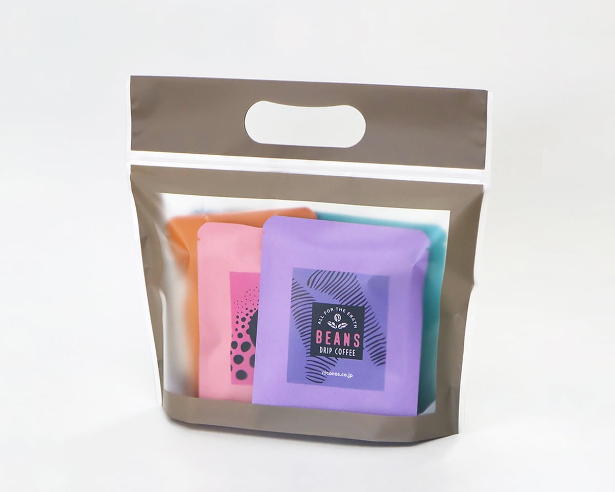 ニコノス アウターバッグジップ付 サンドベージュ OBZ-1623SB 100枚入/袋（ご注文単位5袋）【直送品】