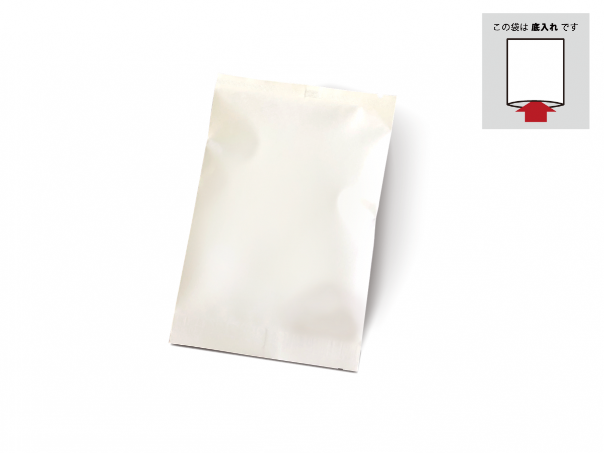 ニコノス クラフトパック100g 平袋 ホワイト W-100 100枚入/袋（ご注文単位20袋）【直送品】