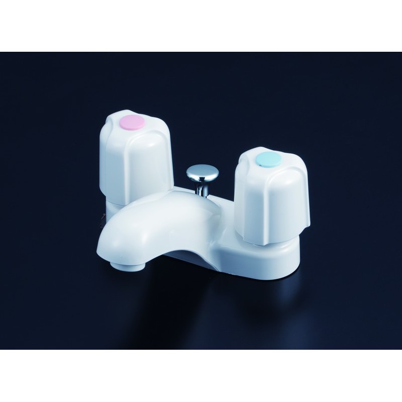 KVK 2300522 洗面2ハンドル混合栓 ポップ式 KM66HP 1個(ご注文単位1個)【直送品】