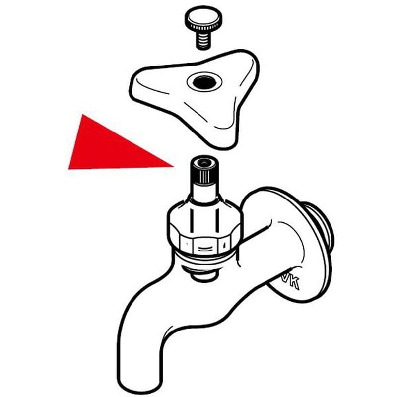 KVK 2301070 スピンドル メッキ付き 44mm PZK11-15 1個（ご注文単位1個）【直送品】