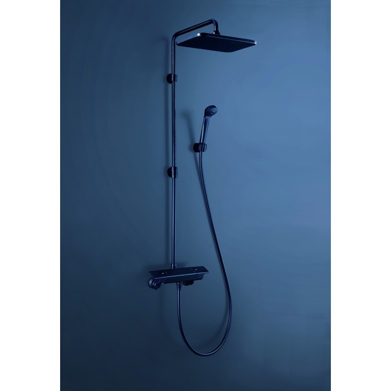 KVK 2301998 サーモスタットシャワー オーバーヘッド 黒 KF3060MB 1個（ご注文単位1個）【直送品】