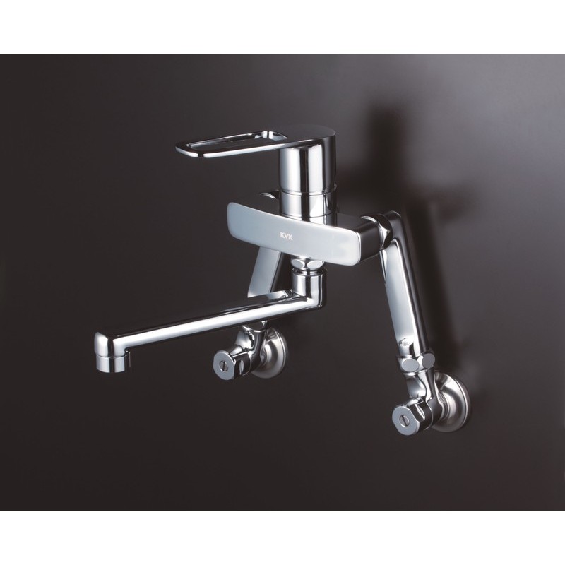 KVK 2302104 シングル混合栓 ソケット150mm MSK110KELT 1個（ご注文単位1個）【直送品】