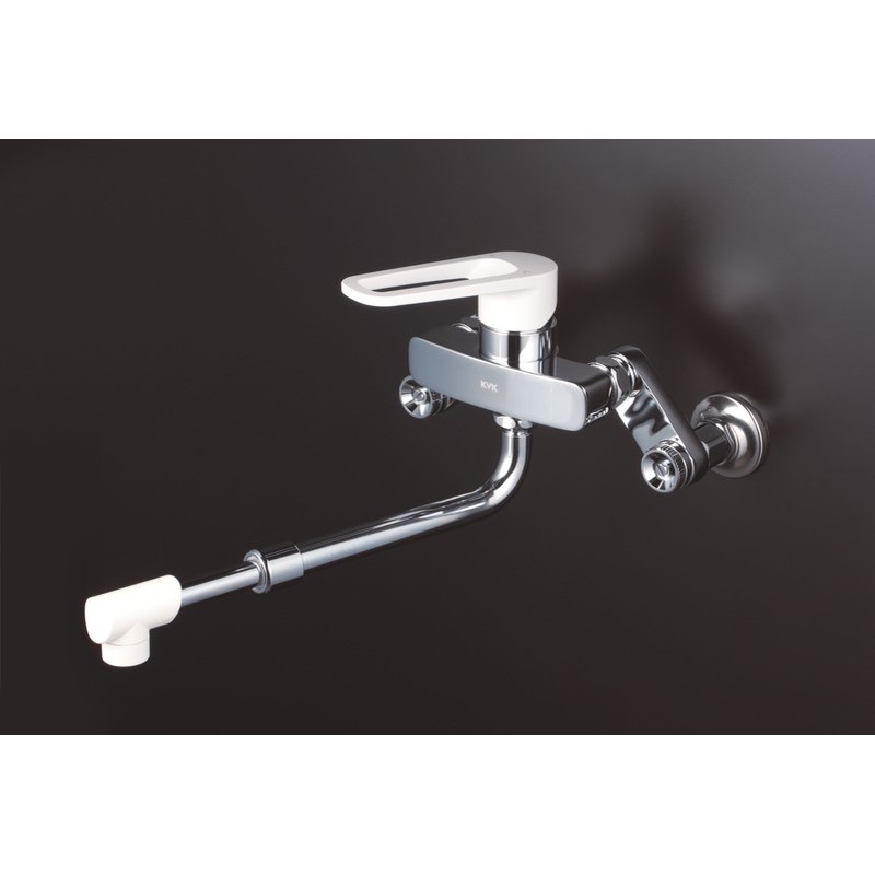 KVK 2302127 寒楽締ソケットシングル混合栓 MSK110KZRJRS 1個（ご注文単位1個）【直送品】