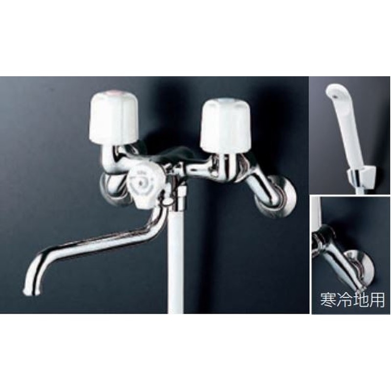 KVK 2302279 止水2ハンドルシャワー240 KF100N2WR24 1個（ご注文単位1個）【直送品】