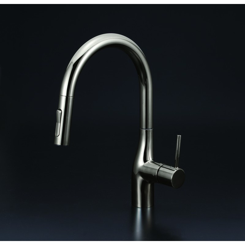 KVK 2302419 グースネック混合栓 e D黒 KM6061ECBN 1個（ご注文単位1個）【直送品】