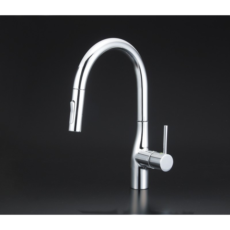 KVK 2302425 流台シャワー付混合栓グースe KM6061V11EC 1個（ご注文単位1個）【直送品】