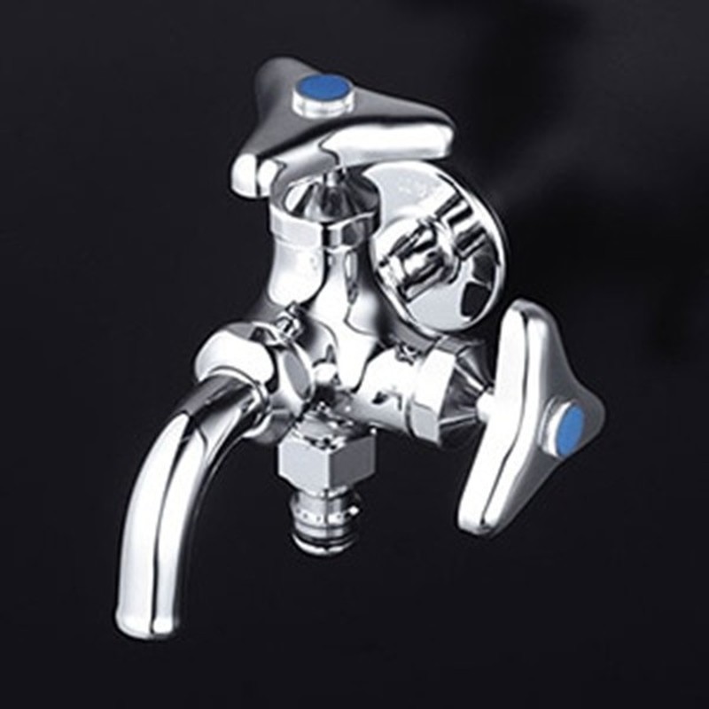 KVK 2302794 屋外ホース接続二口横水栓 K124SPJ 1個（ご注文単位1個）【直送品】