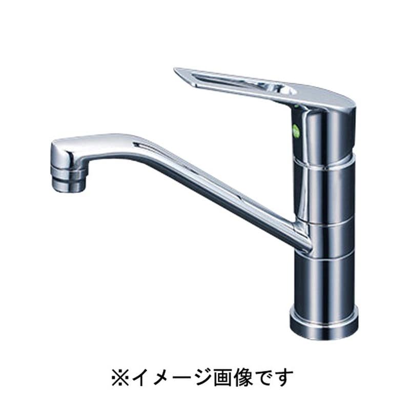 KVK 2302859 シングル混合栓eレバー200mmパイプ付 KM5051TR2EC 1個（ご注文単位1個）【直送品】