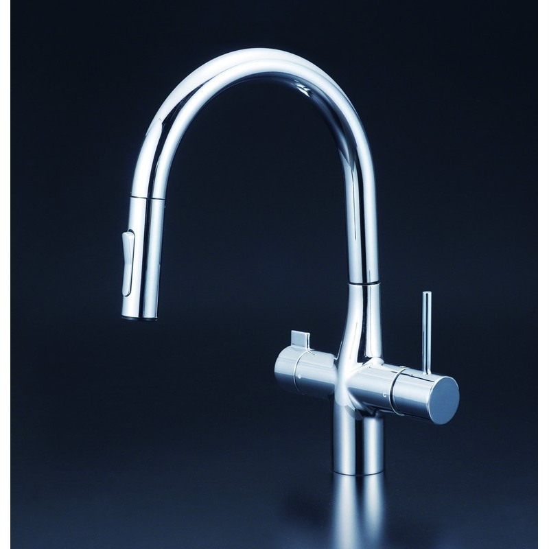 KVK 2302439 浄水器グースネック混合栓e KM6081EC 1個（ご注文単位1個）【直送品】