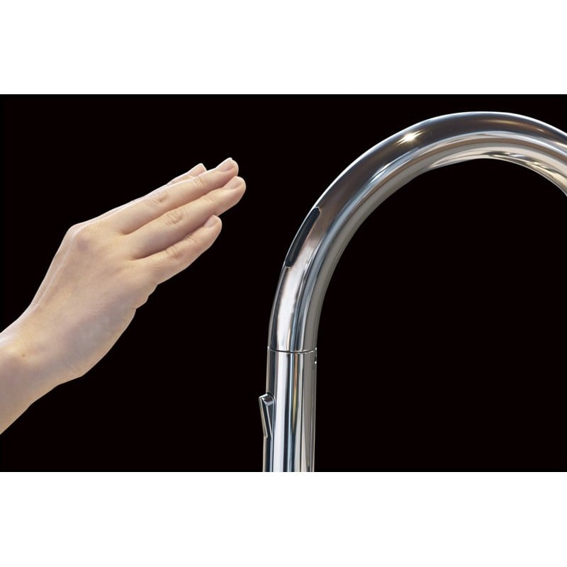 KVK 2302437 センサー付グースネック混合栓 e KM6071EC 1個(ご注文単位1個)【直送品】