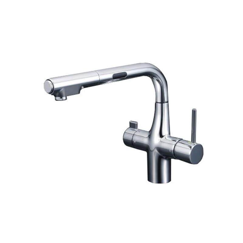 KVK 2302619 ビルトイン浄水器用シングルシャワー付混合栓 KM6131SCECHS 1個（ご注文単位1個）【直送品】