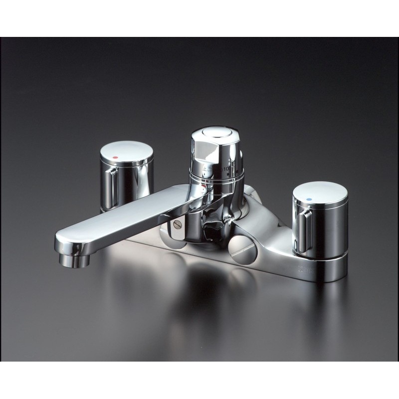 KVK 2300568 デッキ定量2ハンドル混合栓 KM296GT 1個（ご注文単位1個）【直送品】