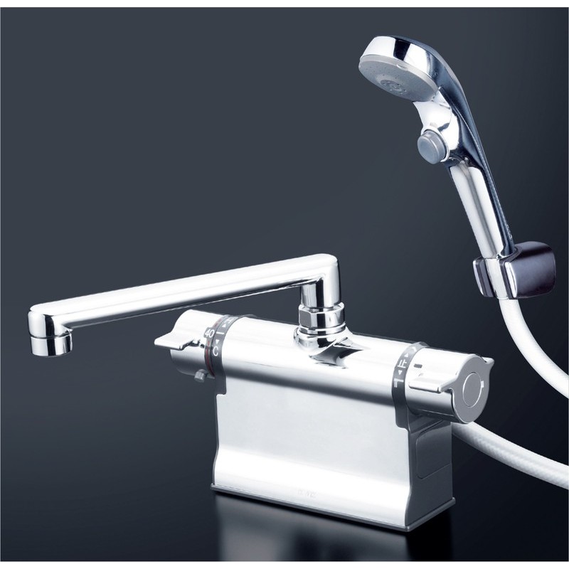 KVK 2300445 デッキサーモシャワーフルメッキヘッド付 KF3011TS2 1個（ご注文単位1個）【直送品】