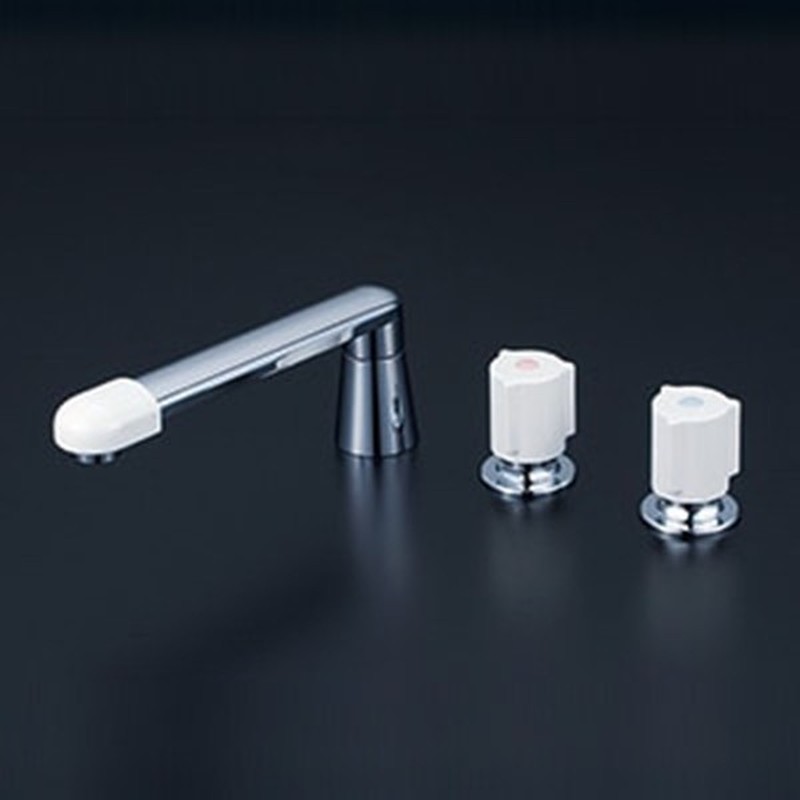 KVK 2302847 2ハンドル混合栓ナット接続 KM87GTLNCU 1個（ご注文単位1個）【直送品】