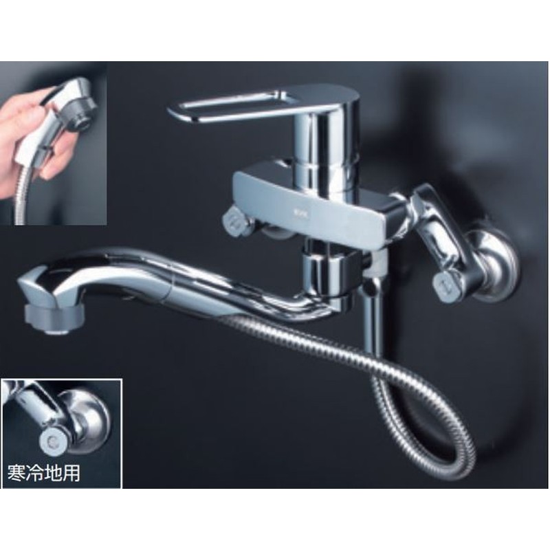 KVK 2302111 寒シングルレバーシャワー混合栓 FSK110KZSFTT 1個（ご注文単位1個）【直送品】