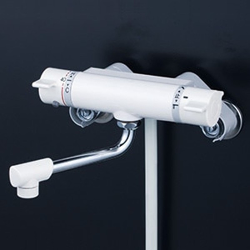 KVK 2302811 サーモスタット式シャワー・ホワイト150mmパイプ KF800C4 1個（ご注文単位1個）【直送品】